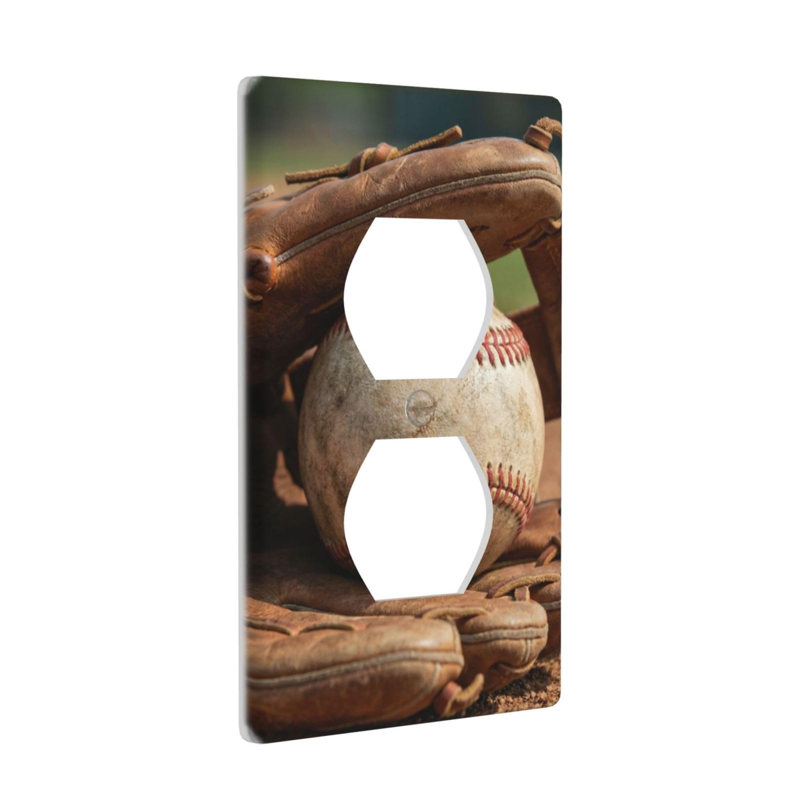 Plaque murale duplex gant de baseball pour chambre d'enfant passionné