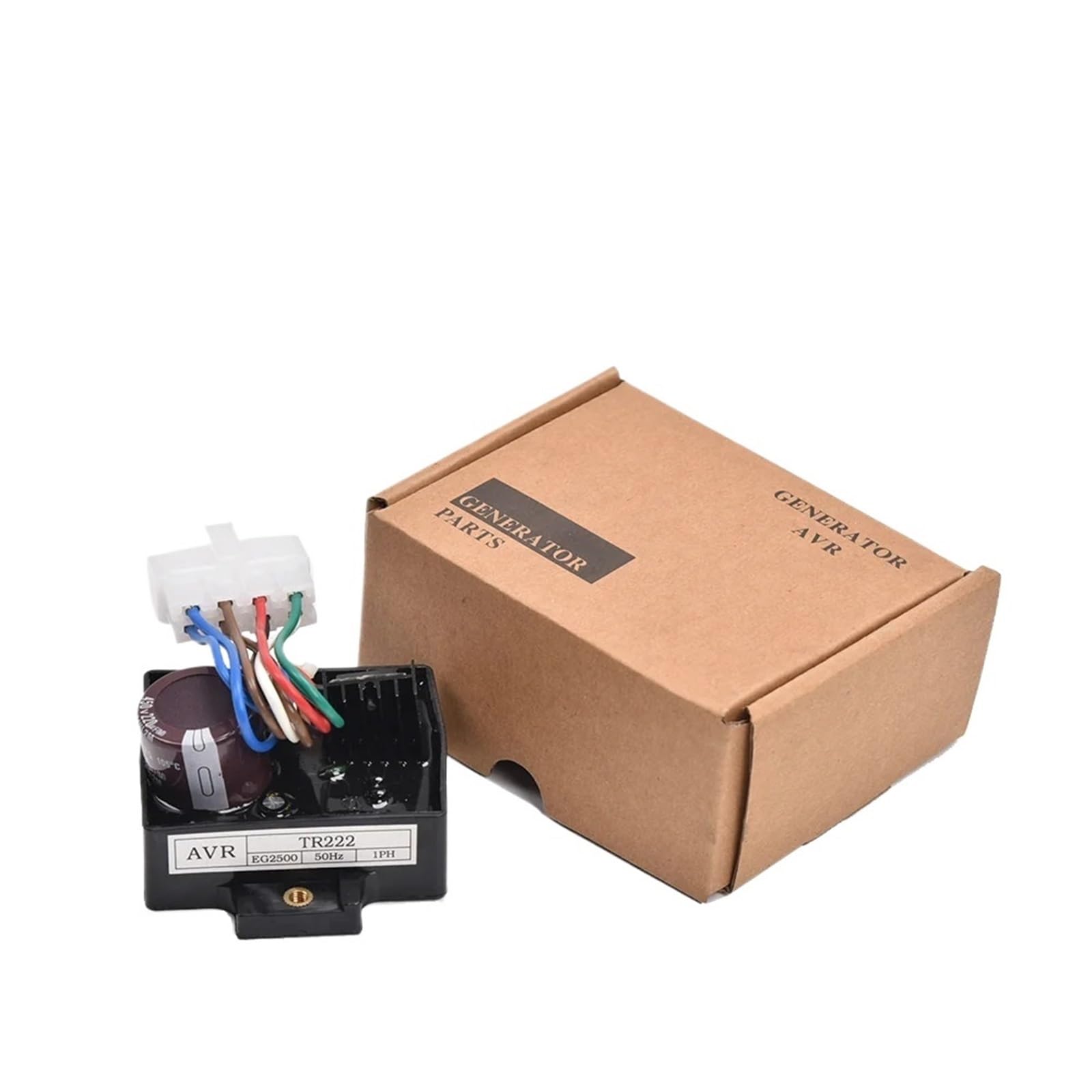 CSKWLLNBC 1pcs TR222 EG2500 AVR Gasoline Generator Automatic Voltage Regulator Single Phase 50HZ For Electric Stabilizer 8 Wire