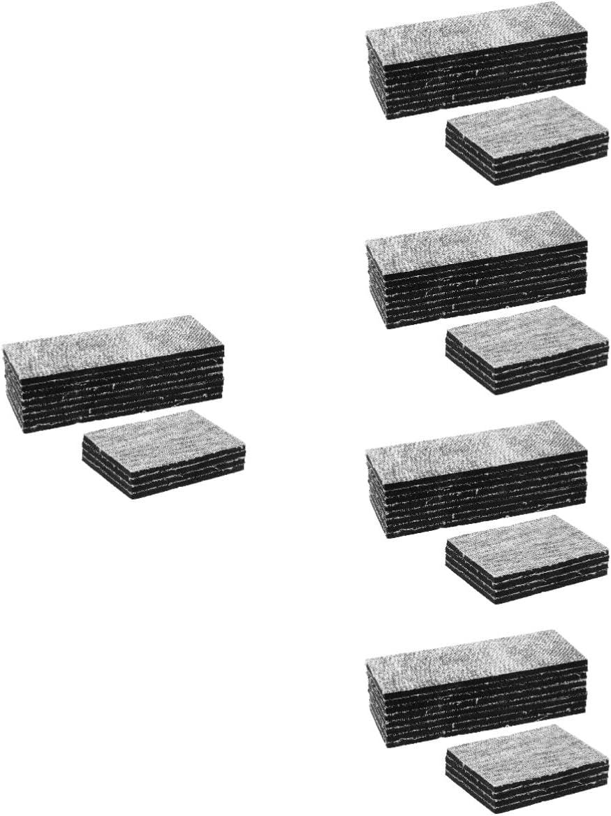 Milisten 60pcs Billiards Pool Table Pad Replacement Cushions Non-Slip Angled Edges Longevity Quick Easy Installation