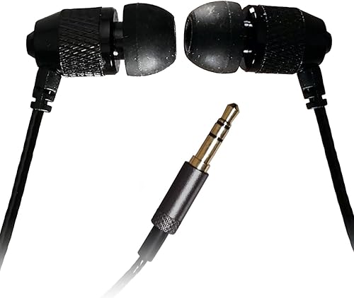 Far End Gear Short Buds - Auriculares estéreo de 15 pulgadas con cables reforzados de nailon para reproductores de música con clip