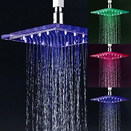 Great Value Shower Heads 2.95D Inch ABS Water Saving Temperature Sensor