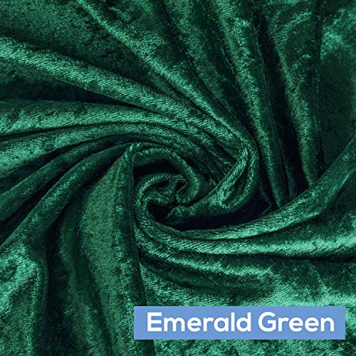 Premade Velvet Tablecloth For Parties And Events - Soft Round Tablecloth - Lightweight And Durable Construction (Emerald Green, 120" Round) #TOP2