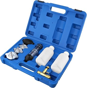 QWORK  Head Gasket Test Kit, CO2 Leak Detector, Engine Leak Rapid Testor, for Cars, Motorcycles, Trucks No Test Liquid