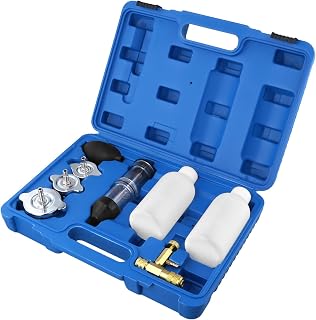 QWORK® Comprobador de Fugas CO2, Probador de Fugas de Motor sin Solución de Reacción, para Automóviles, Motocicletas, Camiones