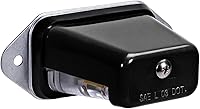 TrueMods Black LED License Plate Light - Waterproof Surface Mount, DOT FMVSS-108 SAE Certified, 12V Submersible for Trailers Boats Trucks RVs