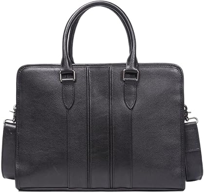 work bag Leather Laptop Bag For Men 14 Inch Briefcase Waterproof Computer Handbags Shoulder Crossbody