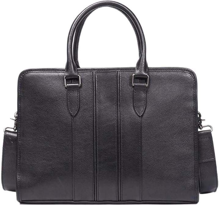 work bag Leather Laptop Bag For Men 14 Inch Briefcase Waterproof Computer Handbags Shoulder Crossbody