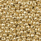 Indianerperlen metallic Ã¸ 3,5 mm ca.17g Altgold