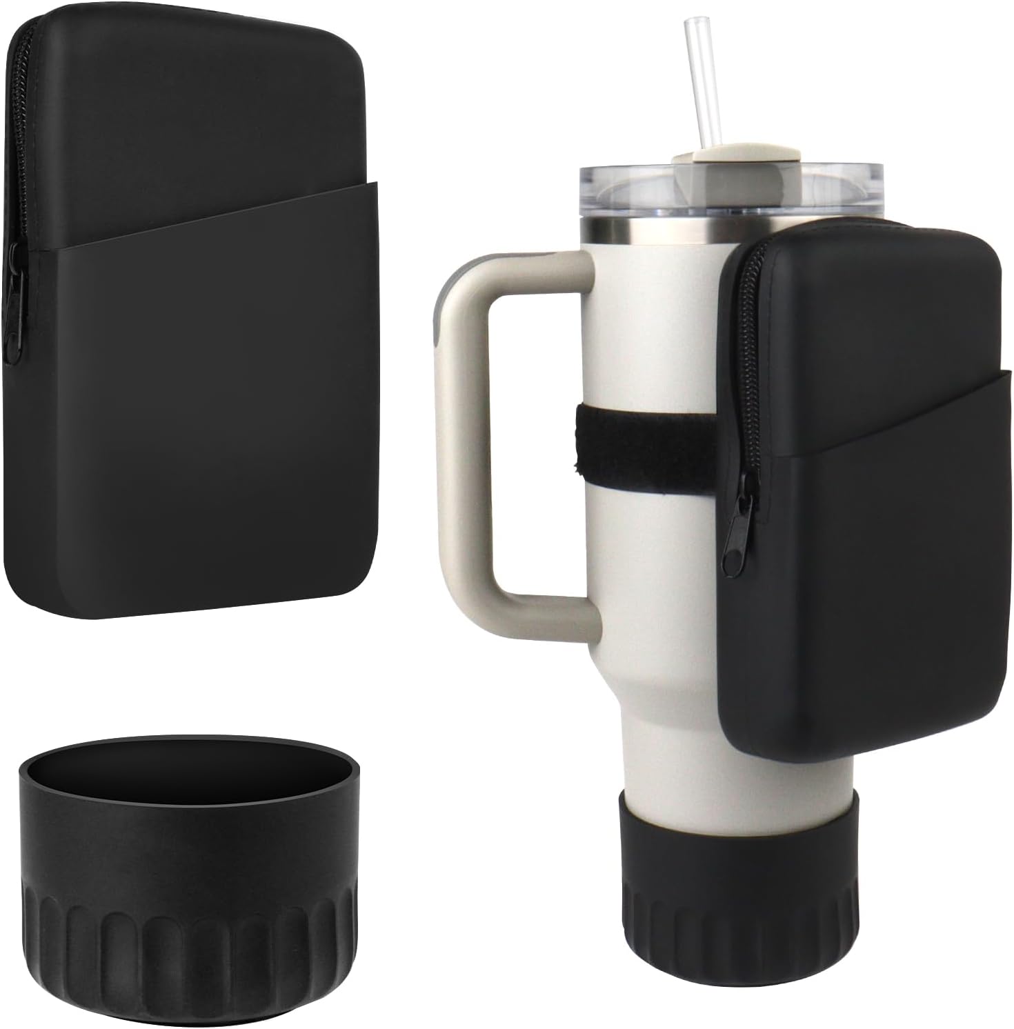 Water Bottle Pouch with Protective Silicone Boot for