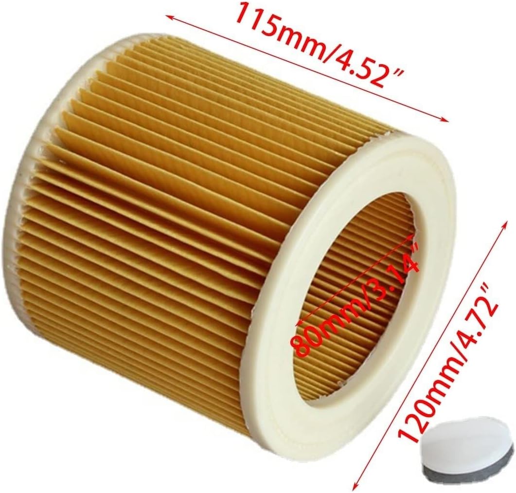 HEPA Filter Replacement For 6.414-552.0 Vacuum Cleaner | Compatible With Handheld & Auto Vacuums | High-Efficiency Dust Filter Accessory | Professional-Grade Vacuum Cleaner Parts