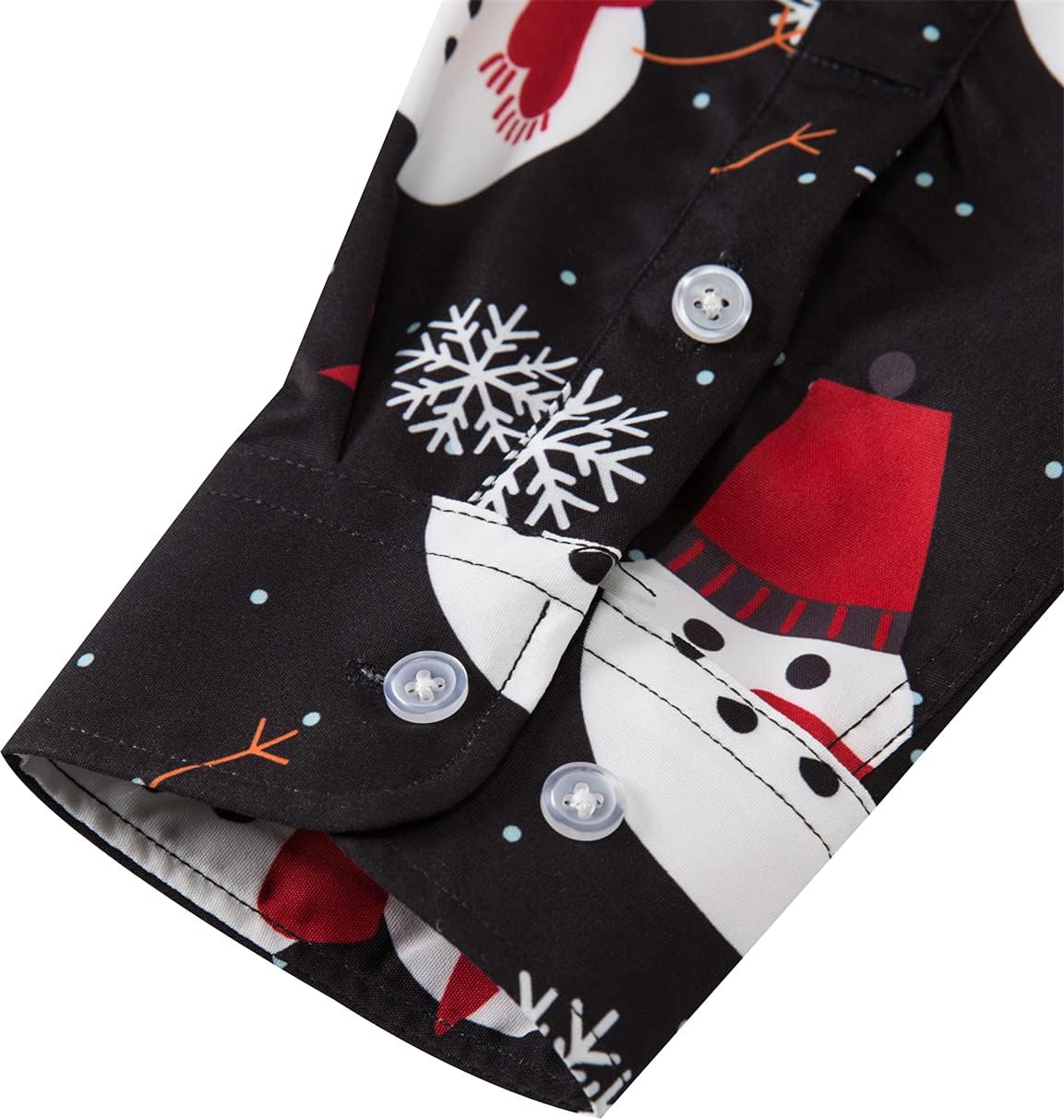 TUNEVUSE Holiday Season Gift-Mens Christmas Shirt Novelty Ugly Santa Claus Long Sleeve Funny Button Down Shirt for Party - Image 6