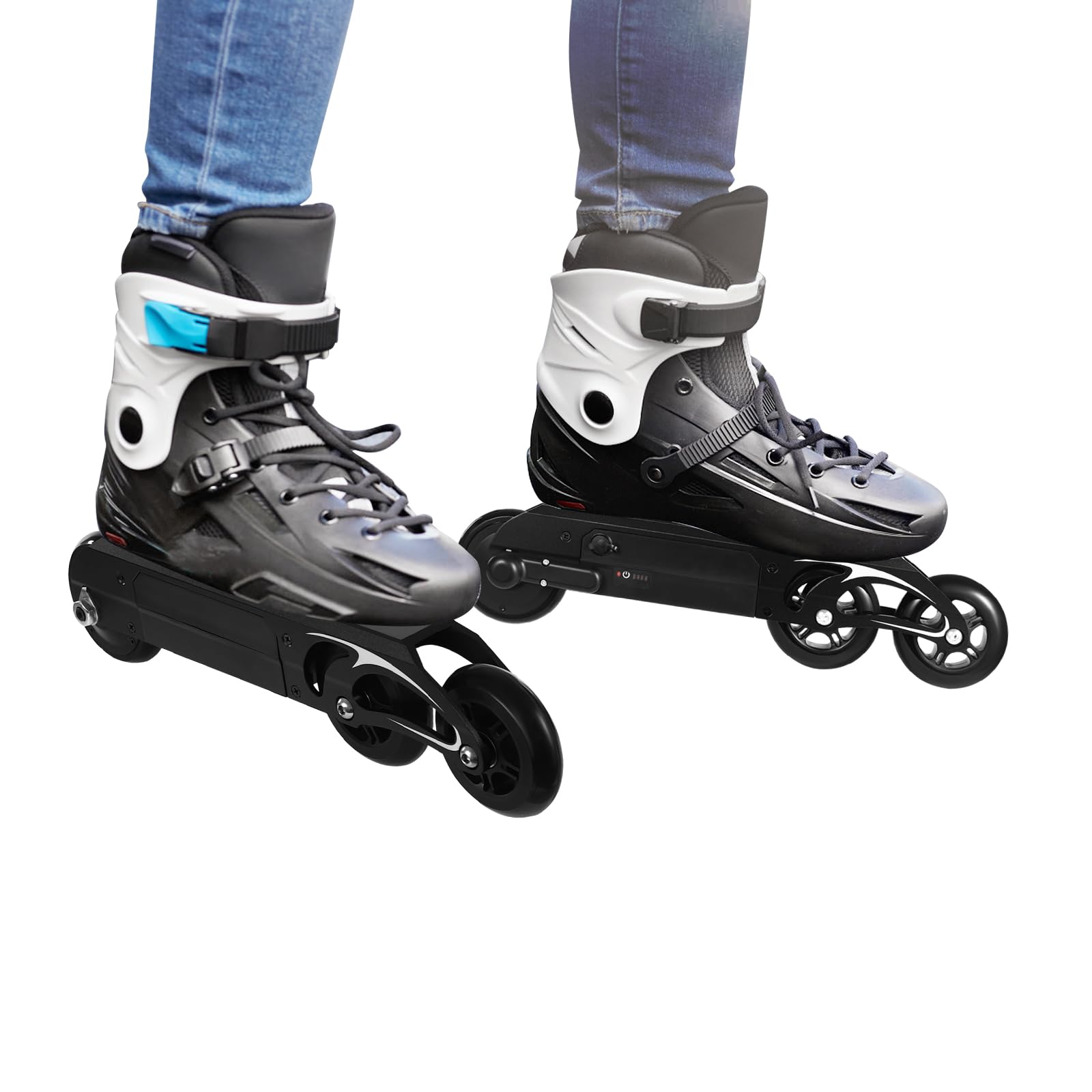 Kit pattini a rotelle elettrico a doppia trazione con telecomando 2,4 G 100 W Pattini a rotelle telecomandati per esterni, kit motore a mozzo elettrico skateboard ruote