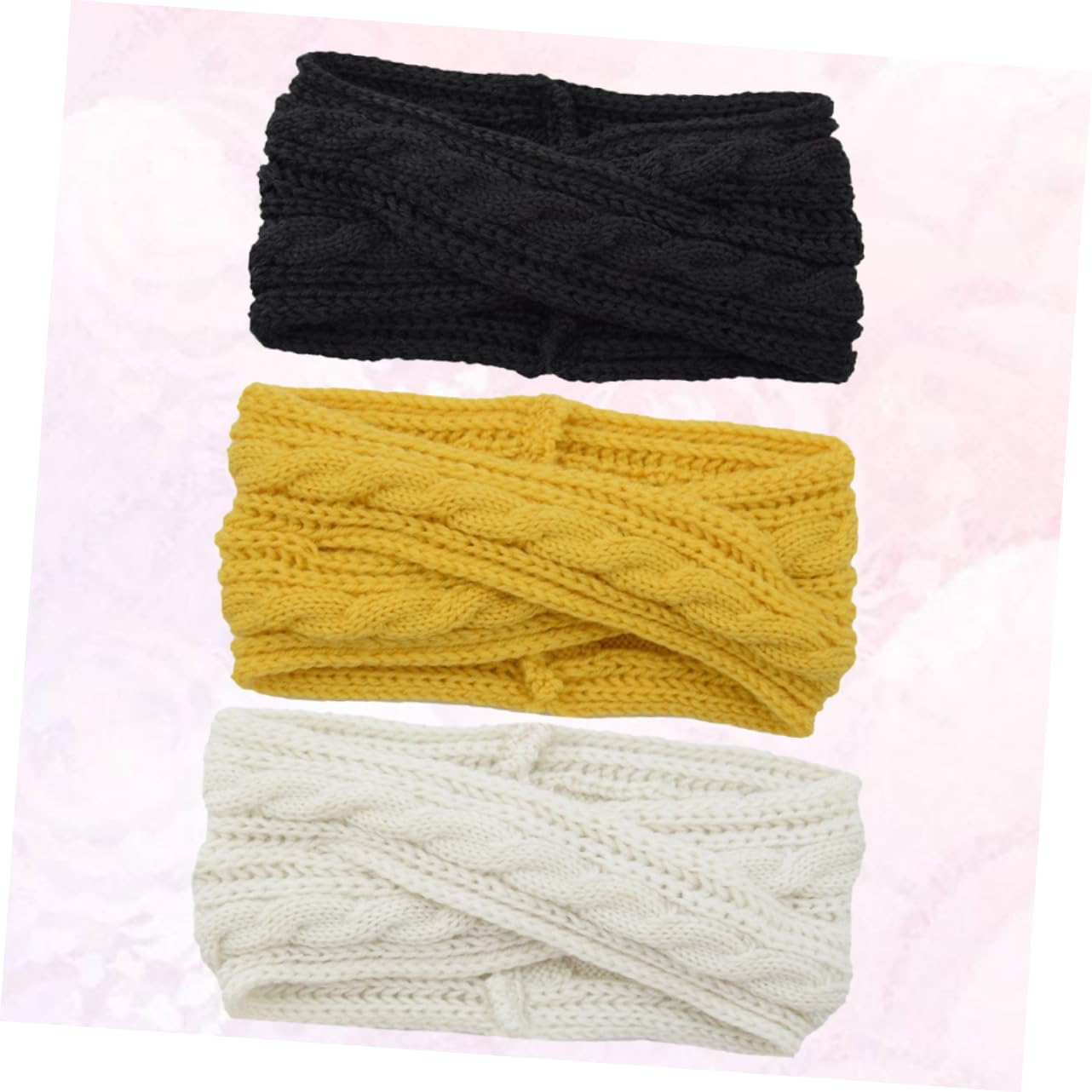 LALAFINA 9stücke Teiliges Gestrickte -haarbänder Für Damen Stirnbänder Und Gelb Für Winter-accessoires Vielseitig Für Kosmetik Sport Und Wellness