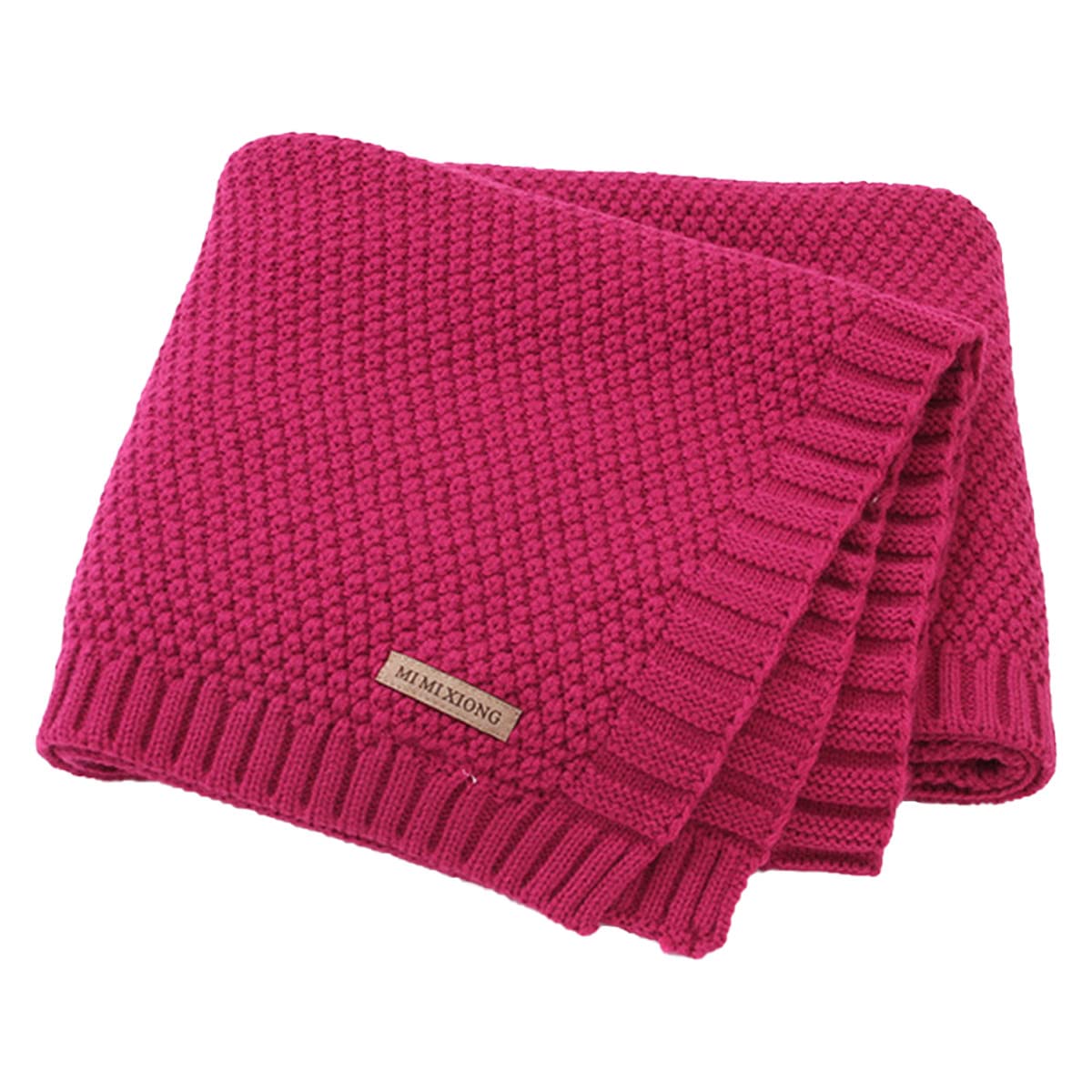 SZJIAHTM Newborn Toddler Baby Blanket Cotton Cable Cellular Knitted 100 x 80cm Soft Breathable Blanket for Baby Boy and Girls
