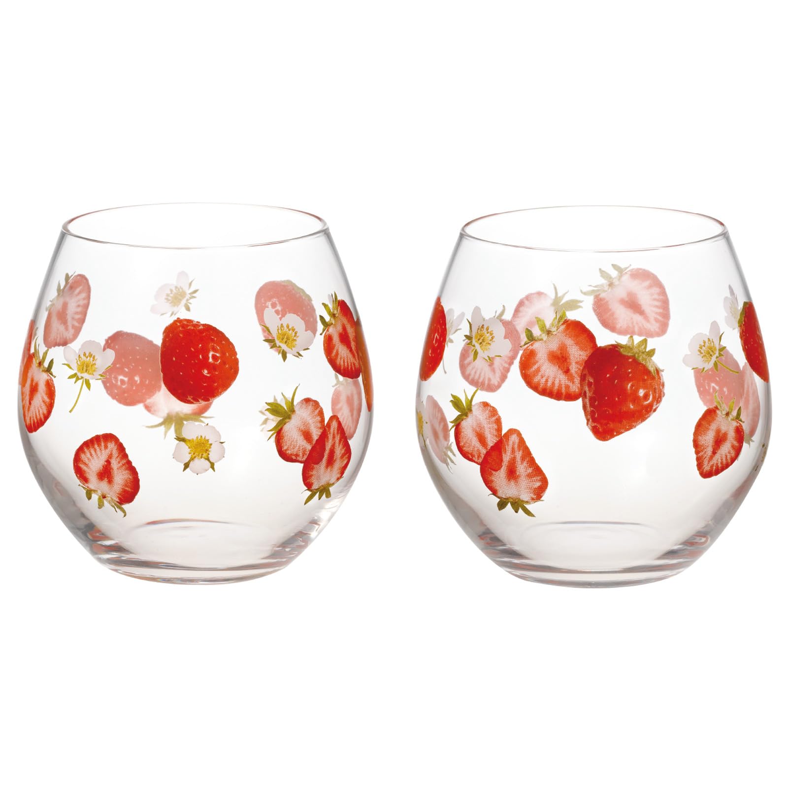 グラスと苺 『ぐらすといちご』 Amazon｜東洋佐々木ガラス Fruits ペアフリーグラス(いちご柄