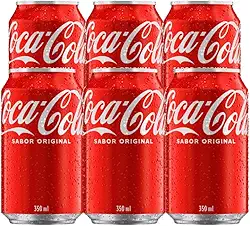 Pack de Coca-Cola Lata 350ML 6 unidades