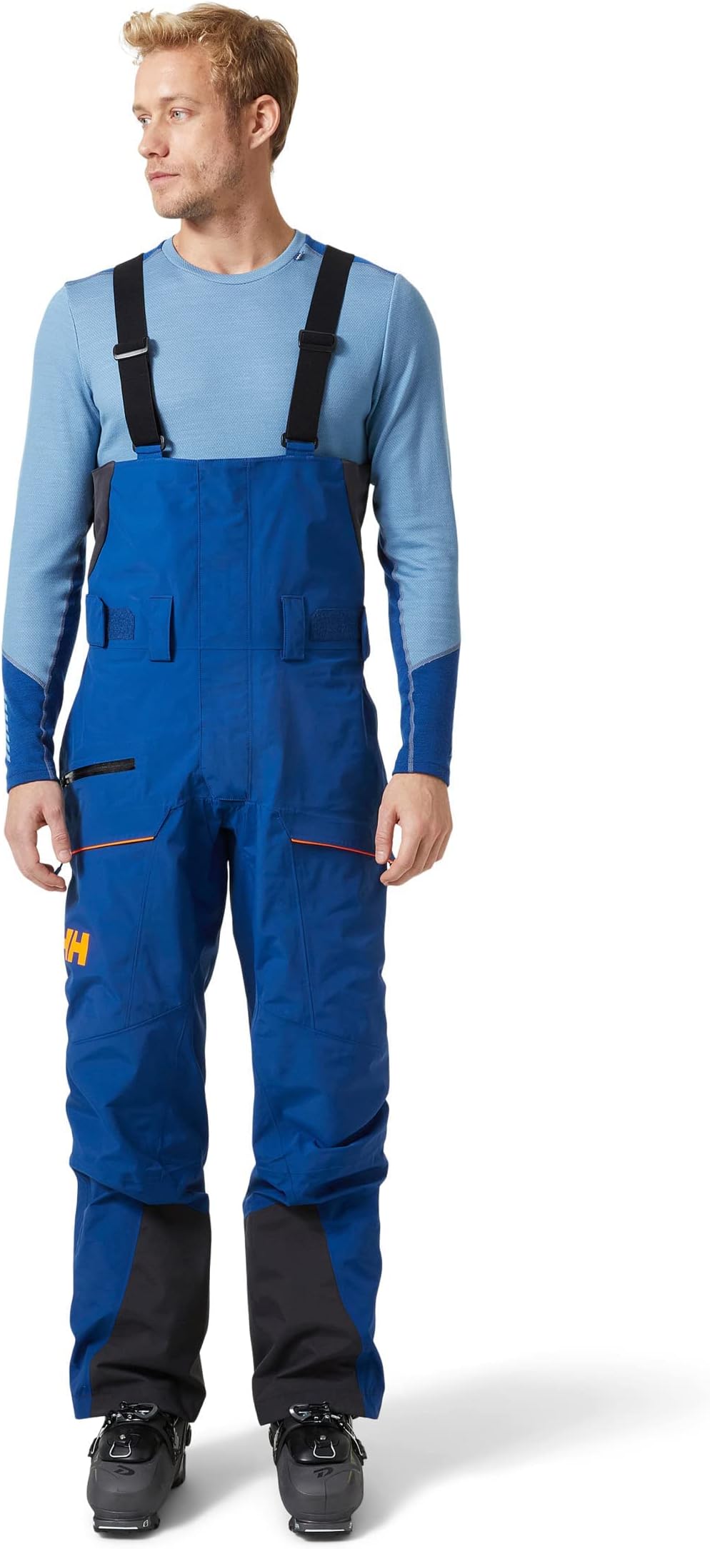 Helly-Hansen Sogn Bib Shell Pant for Men - Waterproof, Breathable, Durable Ski Pants - Adjustable Straps, Lightweight Design
