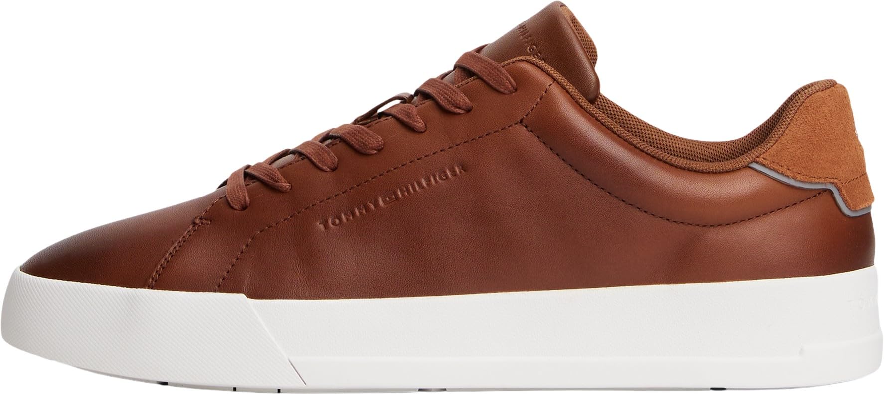 Tommy Hilfiger Men Th Court Core Cognac FM0FM05729 Low Top, Brown (Winter Cognac), 10
