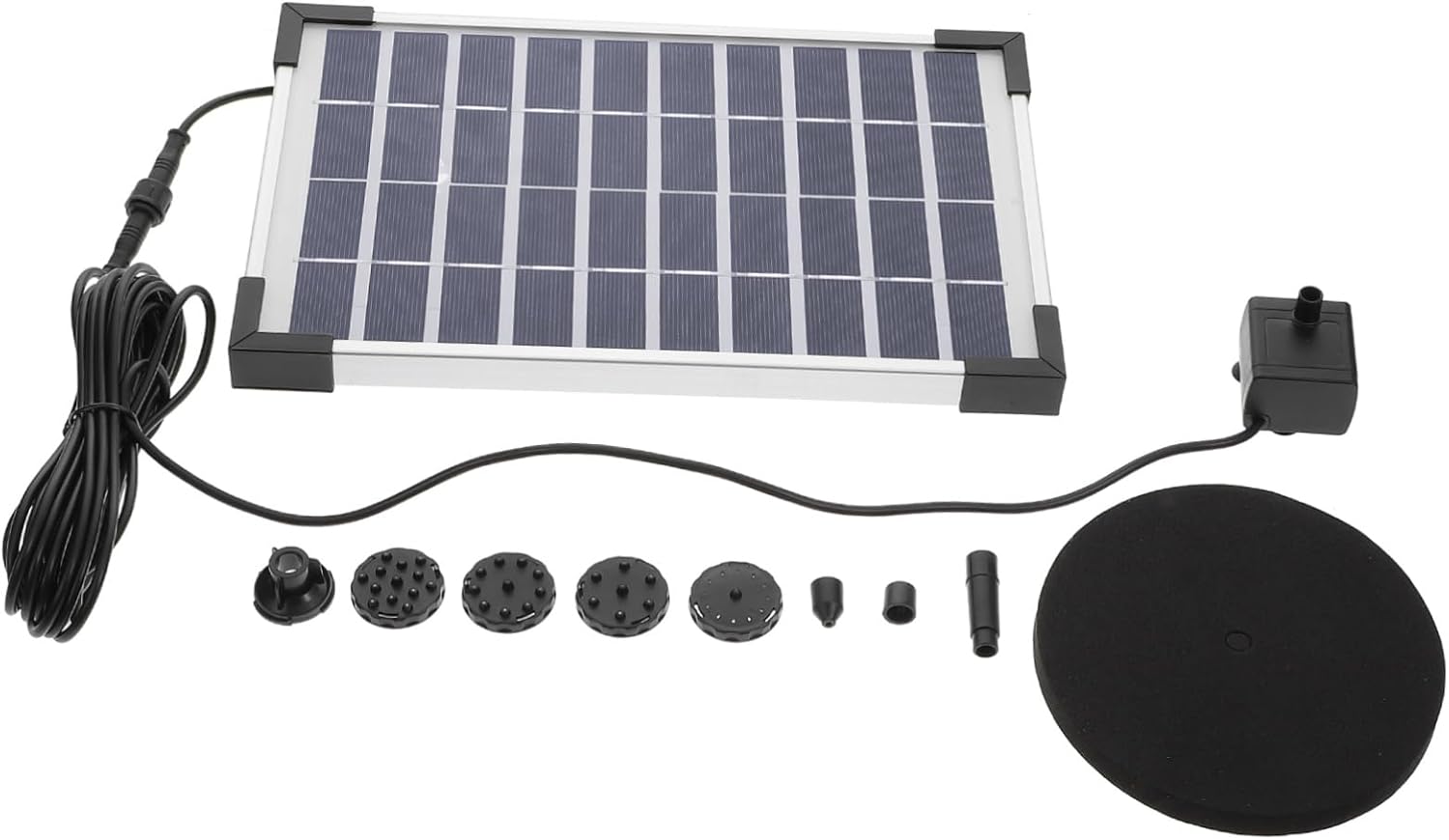BESPORTBLE 1set Garden Solar Power Fountain Kit Solar Floating Water Pump Patterns for Baths and Ponds Construction for Outdoor Use