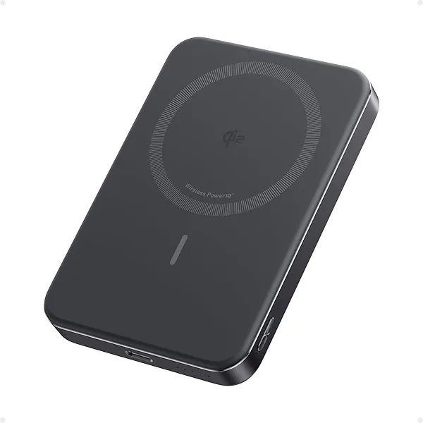 Anker MagGo Power Bank, Ultra-Slim 10,000mAh Magnetic Battery Pack, Qi2 Certified 15W Ultra-Fast MagSafe Compatible Portable Charger, Ergonomic Design, for iPhone17/16/15/14 Series Only（Not for Pixel）