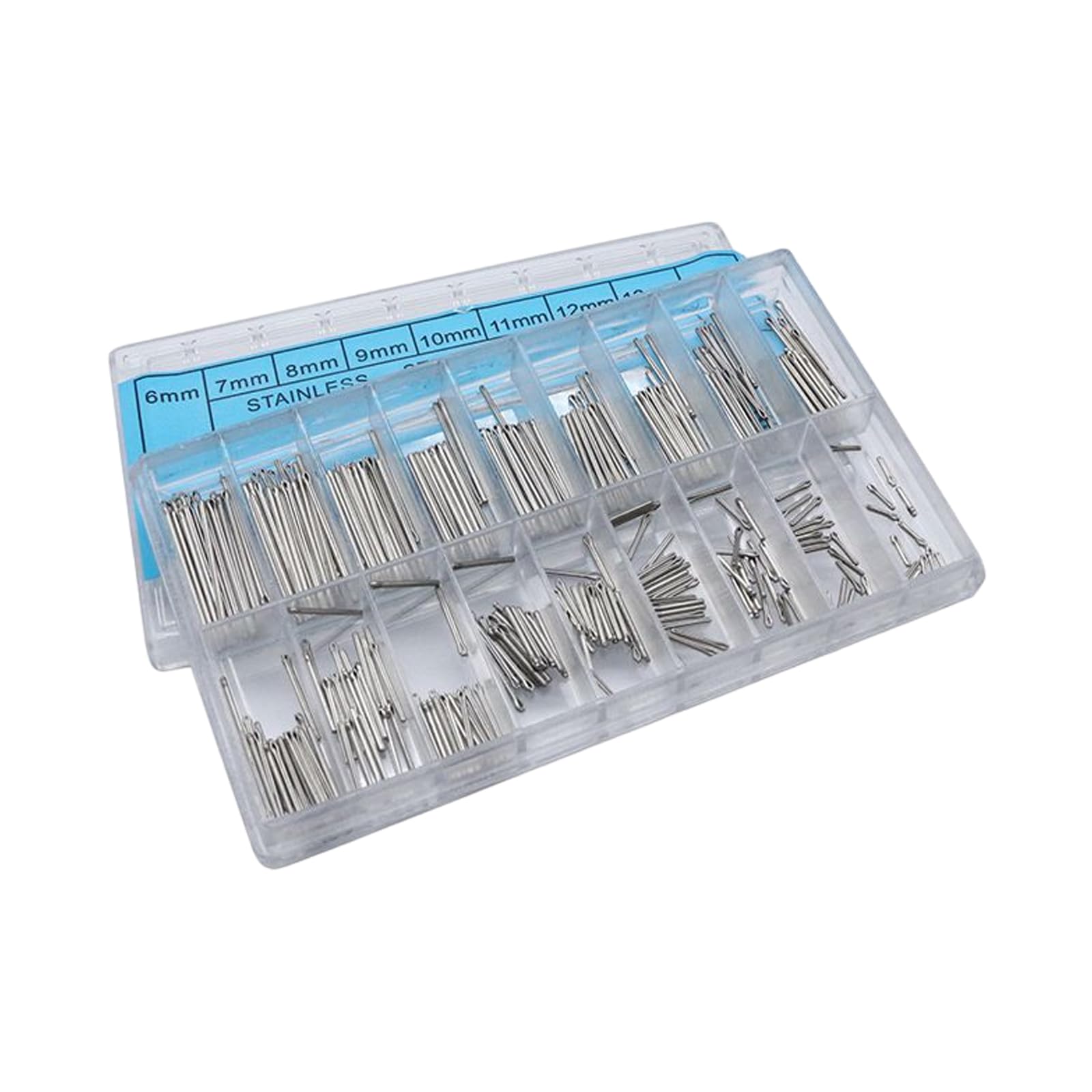 270Pcs Assorted Stainless Steel Watch Band Strap Spring Rod Link Pin Cotter Pin Assortment 6-23mm for Watchmaker Spring Rod for Watches