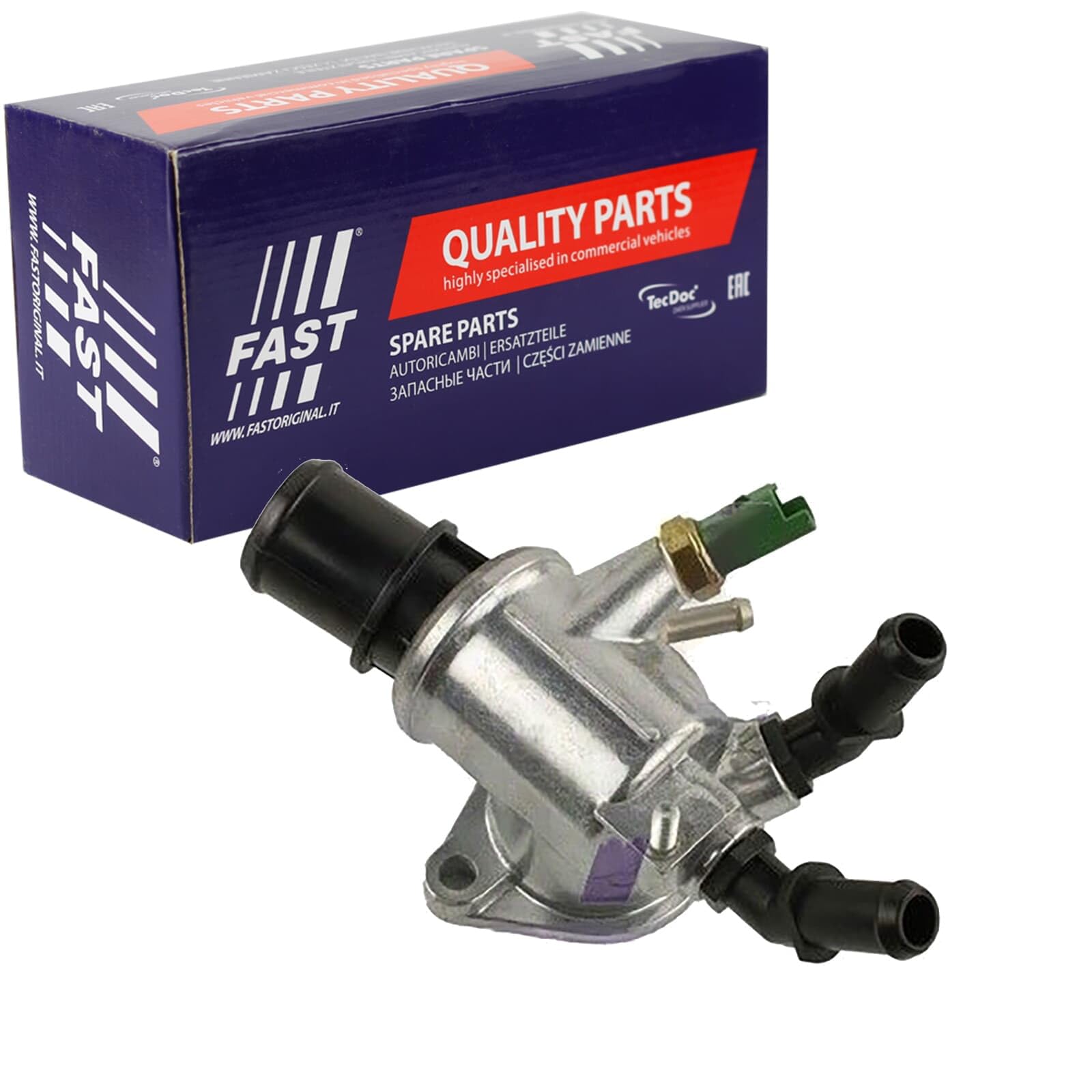 FAST Termostato, Refrigerante FT58166 | Compatibile con: ALFA ROMEO 159, 159 Sportwagon, FIAT CROMA, GRANDE PUNTO, SEDICI, SAAB 9-3, 9-3 Cabriolet, 9-3 Kombi, 9-5