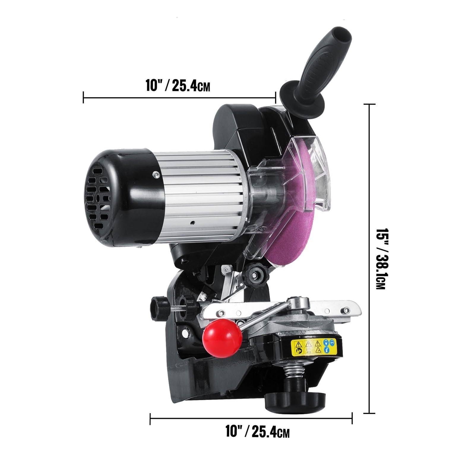 Afiladora De Cadena Sierra Eléctrica 230 W Y 3000 RPM, Aluminio, For Banco, Pulidora Ángulo Ajustable Portátil Ahorra Tiempo Y Esfuerzo
