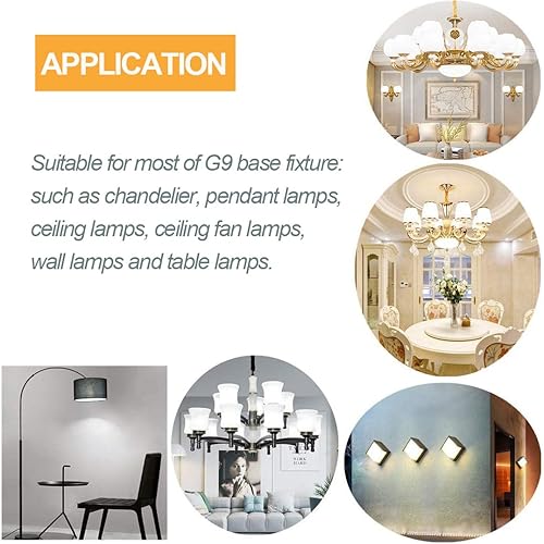 Miniatura 6 de Bombillas LED G9, color blanco, 6000 K (7 W), 60 W, 75 W, equivalentes a halógenas, T4 750 Lm AC120V G9, bombillas de araña para iluminación