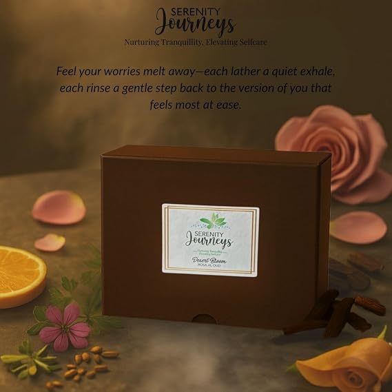 Desert Bloom Rosa Al Oud – Handmade Luxury Natural Soap Bar | Hydrating Hand Soap for All Skin Types, 100g