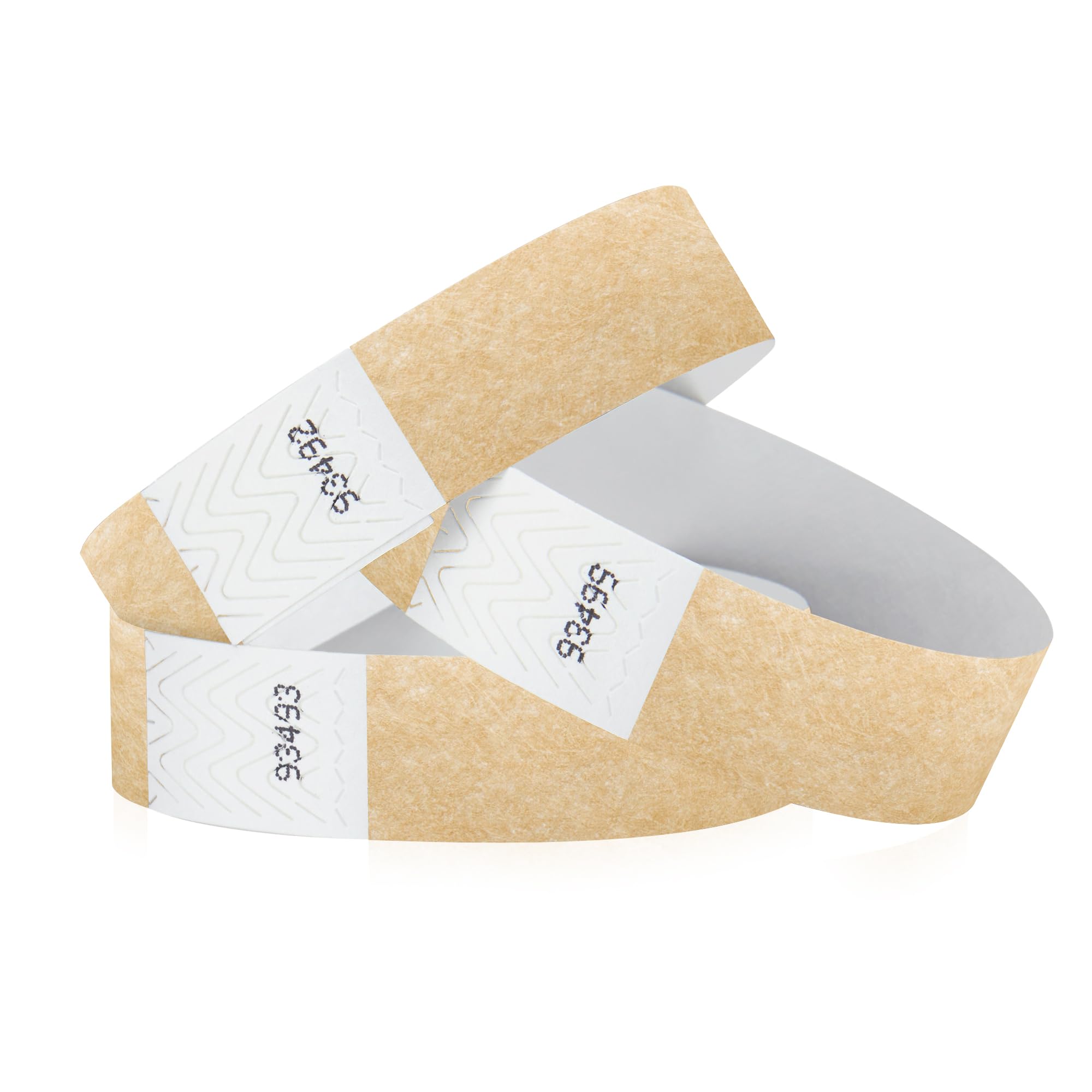 1,000 WristCo Gold Tyvek Wristbands for Events