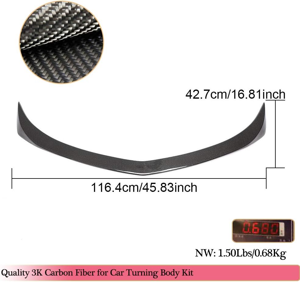 MCARCAR KIT Carbon Fiber Trunk Spoiler fits for Cadillac ATS Sedan 2013-2019 Factory Outlet Rear Tail Lip Deck Boot High End Wing