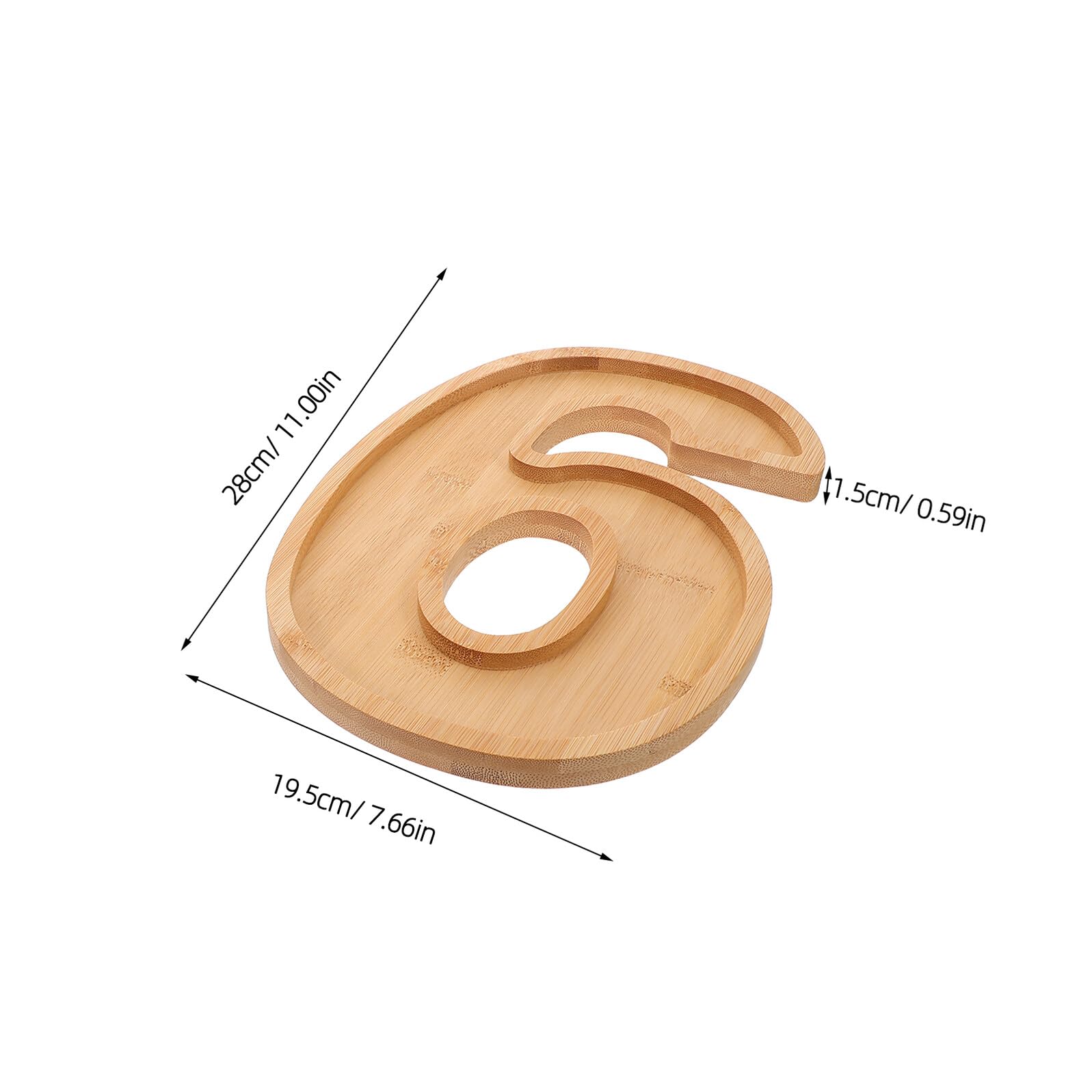 Toyvian 4piezas Bandeja de Madera para Aperitivos de Caja Rellenable para Fiestas Snacks Decoración de Navidad y Graduación Bandejas de Madera para Servir