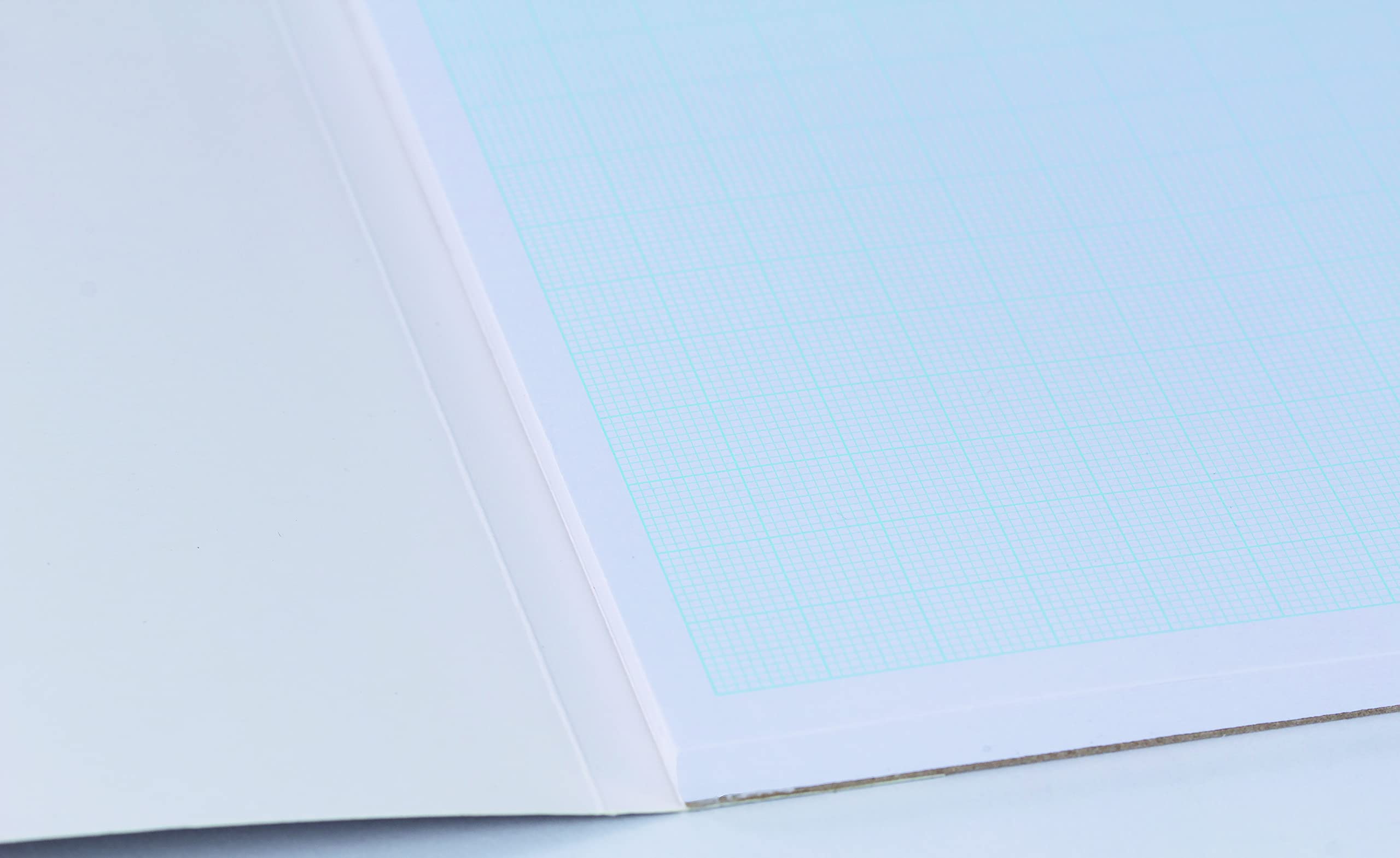 Papier milimetrowy / blok milimetrowy A3-50 stron, papier premium 95 g/m² z niebieskimi rastrami/liniami 1/5/10 mm m. in. do rysunków technicznych