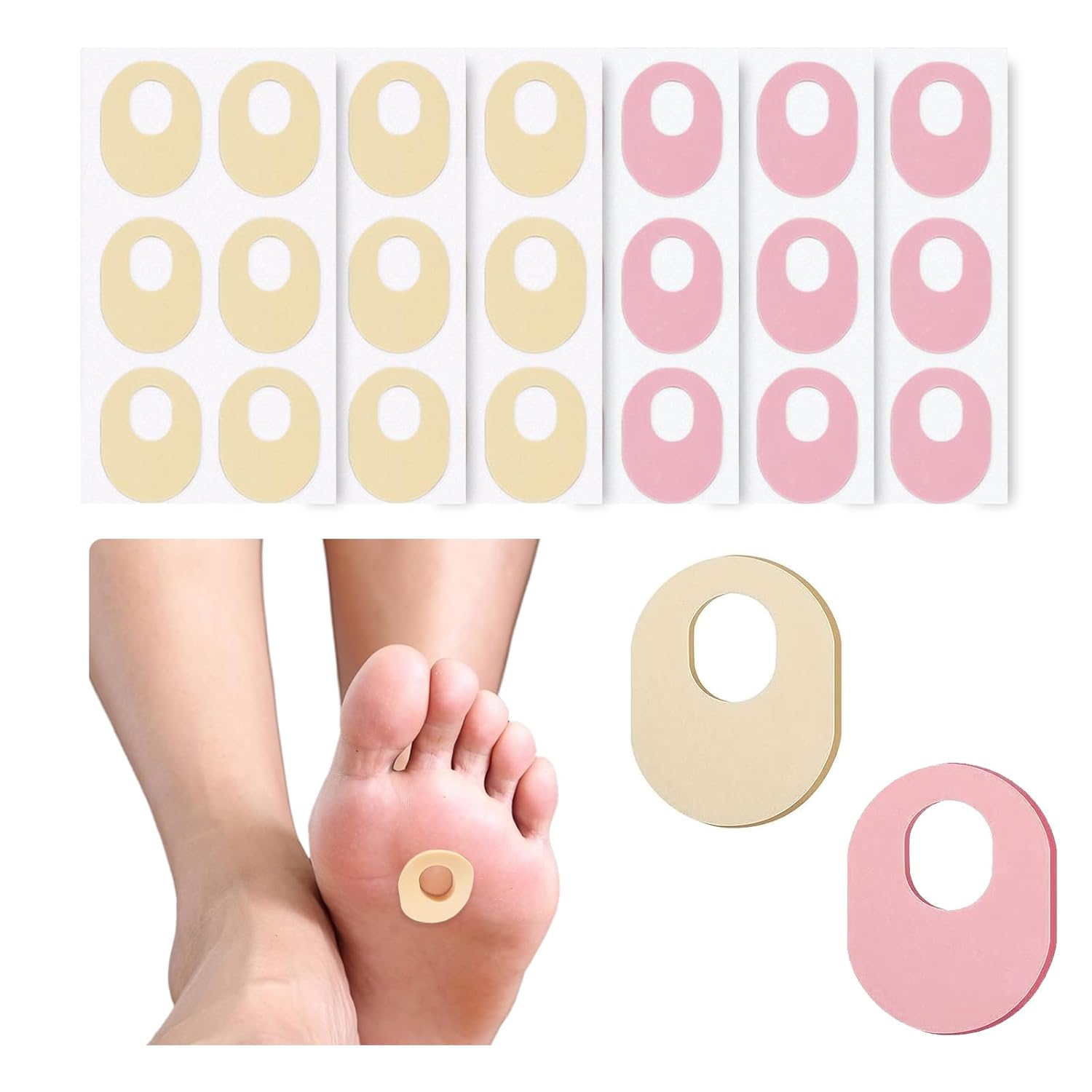 Corn Removal Pads 24 Count MYMULIKE Corn Plasters Relief Corn Pain Corn Cushions For Feet Hand Toe For Feet Care And Wart Remover Corn Pads Foot Care 24 Counts - View #3