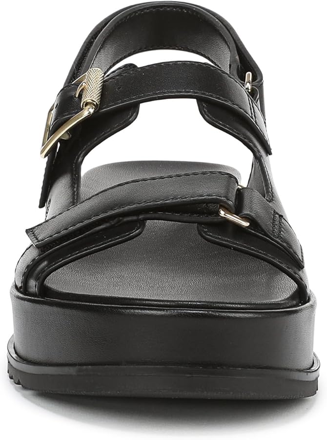 Amazon.com | Naturalizer Womens Ziva Sandal Black Leather 5 M