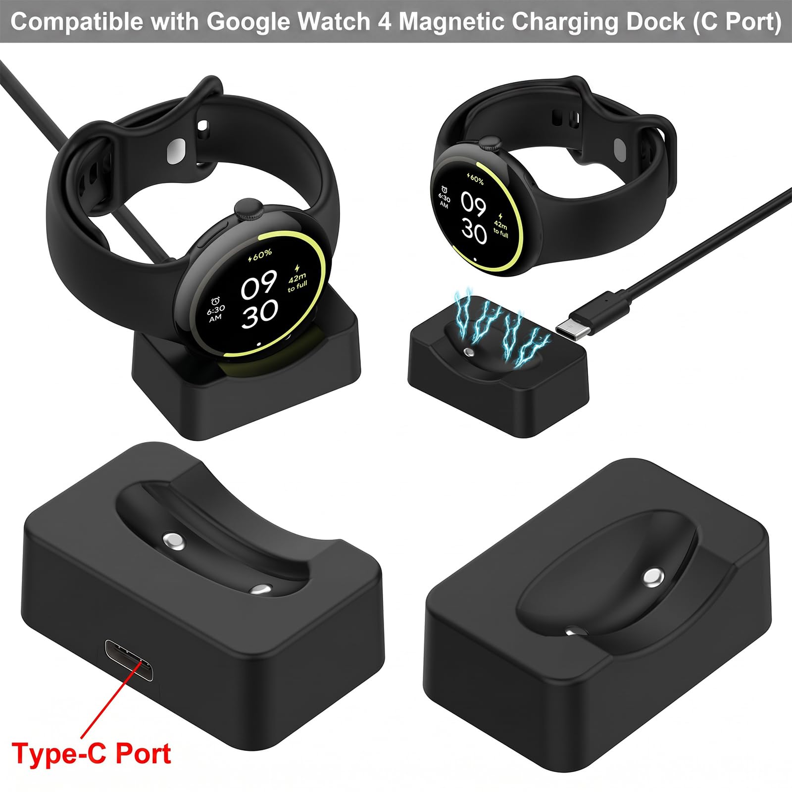Magnetic Charger Dock Watch 4 Replacement