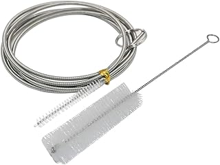 Flexible Nylon Bristle Tip Stainless Steel Long (61â€) and Short (3.3â€) Handy Cleaning Brush Aquarium Water Filter Pipe Air Tube Hose Straw Milking Machine Cleaner Tools