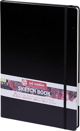 Talens Art Creation Cuaderno de bocetos Negro 8.3x11.7 in, 4.94 oz
