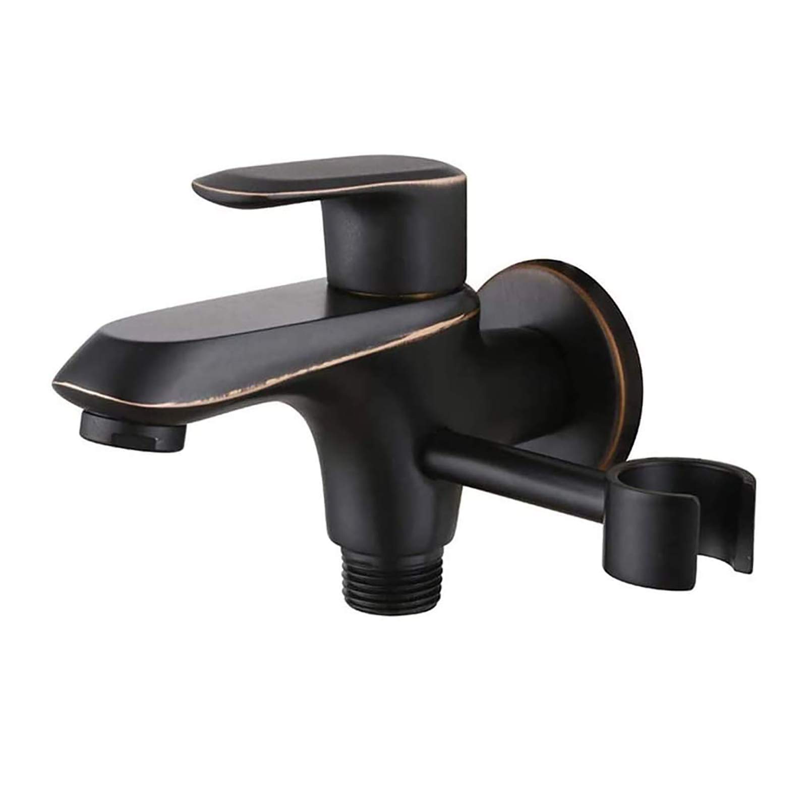 Handheld Bidet opryskiwacz do toalety z zimną wodą, czarny zestaw rozpylaczy z tkaniny łazienkowej Zestaw opryskiwaczy na ścianie z wąż prysznicowy do higieny osobistej, głowica abs (kolor: głowa