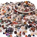 Cofvetia 500g Edelsteine, Mix Mischung 8-12mm Edelsteine für Kinder Schatzsuche Trommelsteine Halbedelstein, Mini Kleine für Mitgebsel Kindergeburtstag, Dekoration
