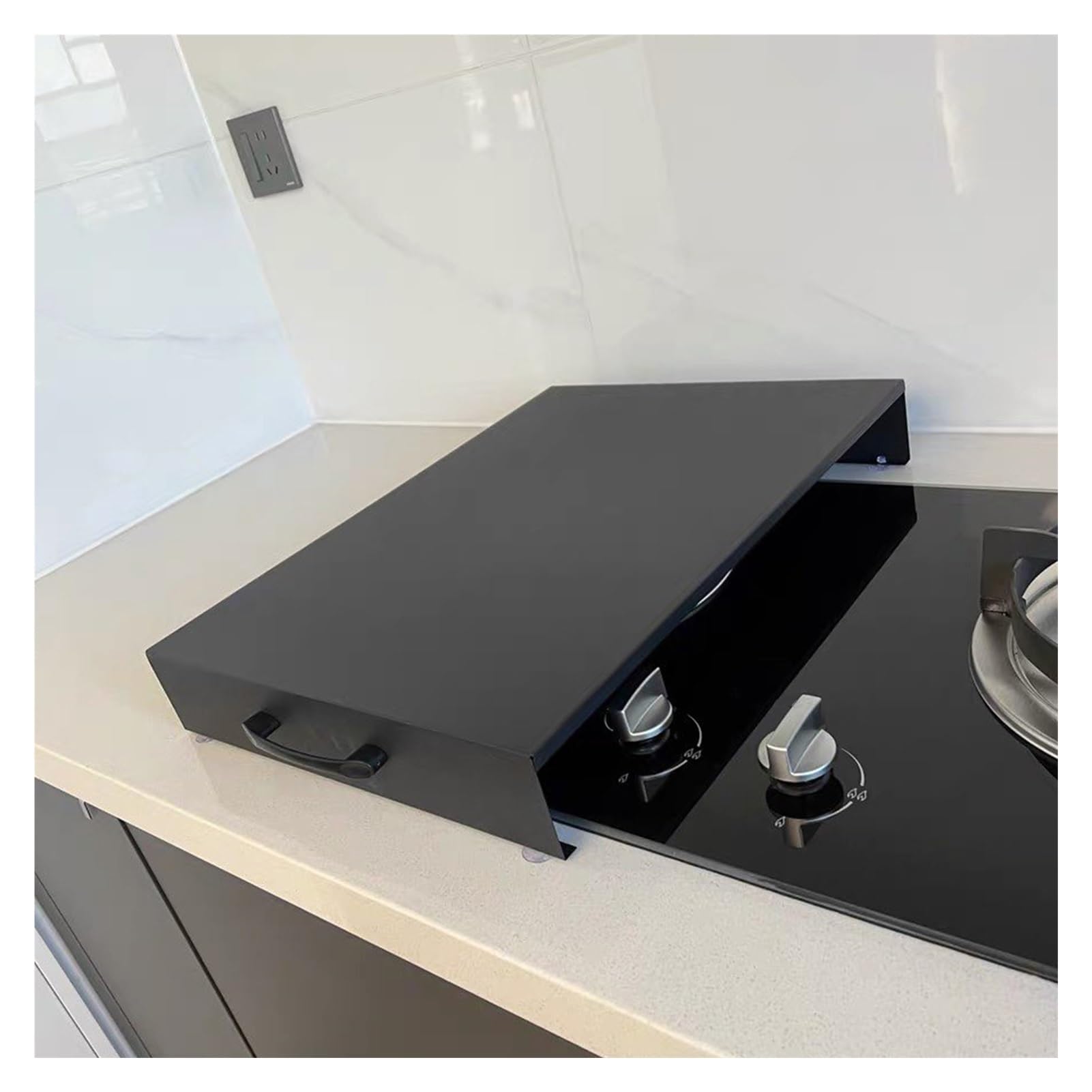 Cubierta Para Estufas Eléctrica Ampliación Del Espacio De La Cocina Tapa Encimera Gas Placa Pies Antideslizantes Protectores Para Estufas De Gas(Gray,35x48x9cm(14x19x4in))