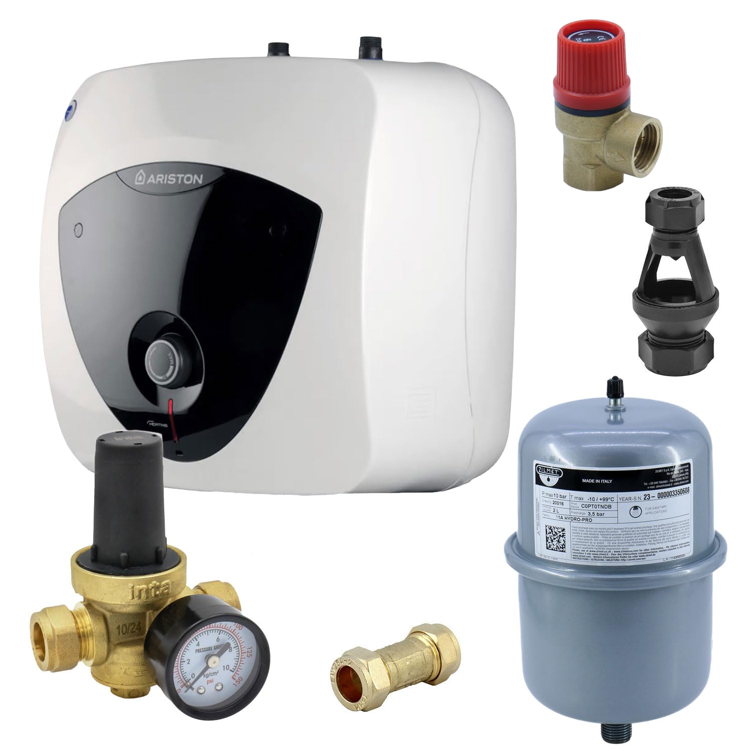 Ariston Andris Lux 10L Undersink 2KW – 3100306 (Kit A B C & A B C D) (Kit A B C D)