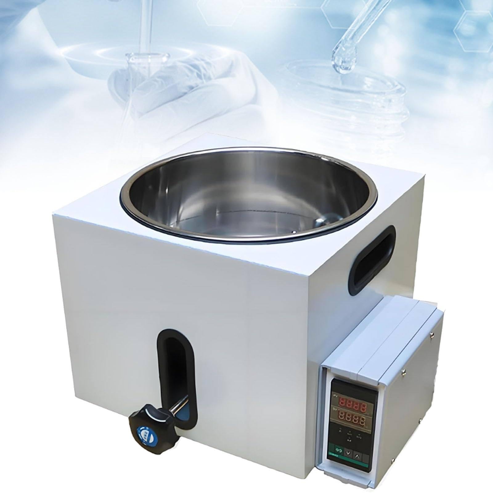 Baño María Digital científico para Laboratorio, termostático con Tapa y Pantalla Digital, precisión de ±1 ℃.,5L