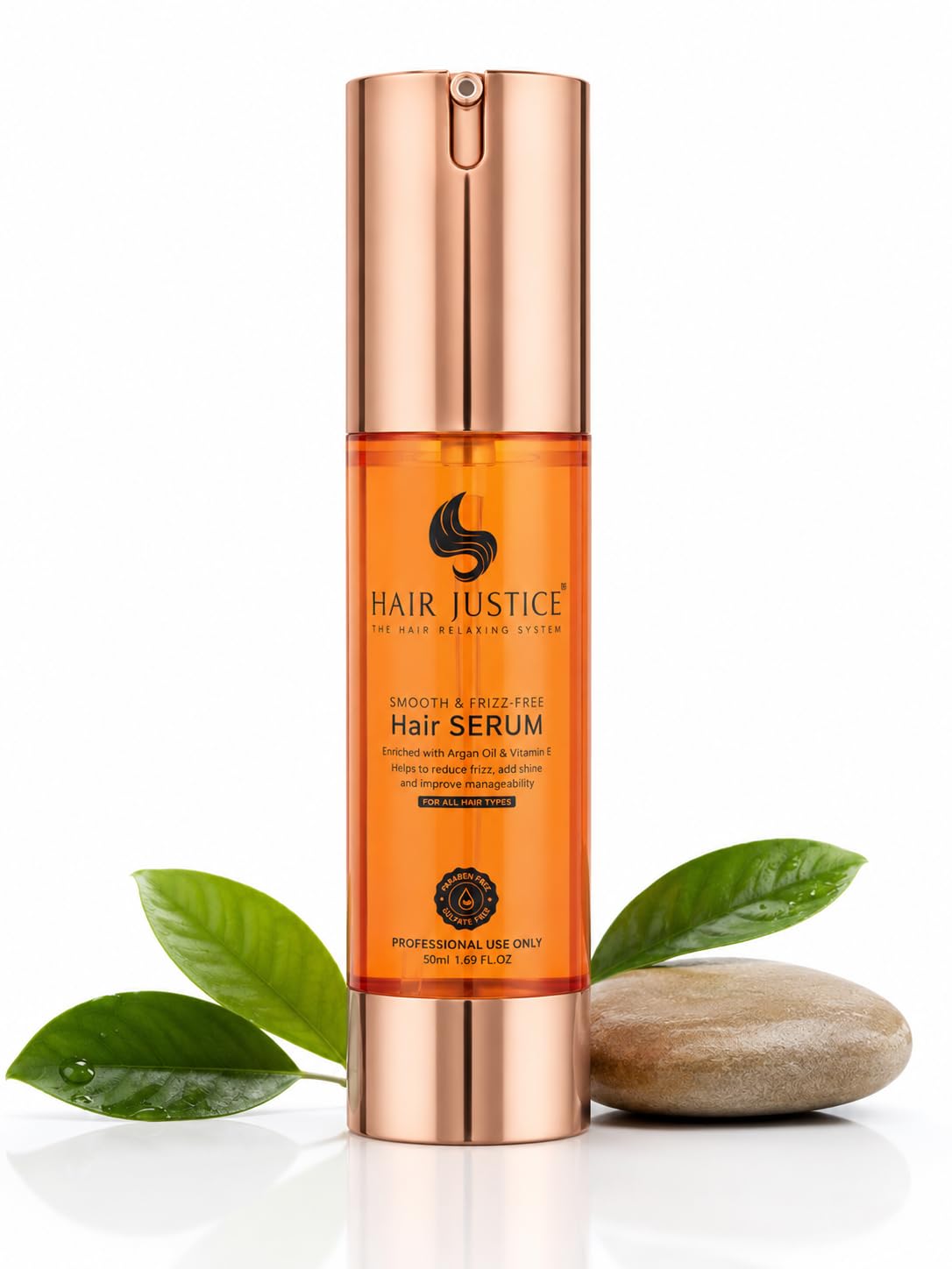 Smooth & Frizz-Free Hair Serum with Argan Oil, 50ml | Vitamin E Enriched, Adds Shine, Paraben & Sulphate Free, All Hair Types, Improves Manageability-image-40