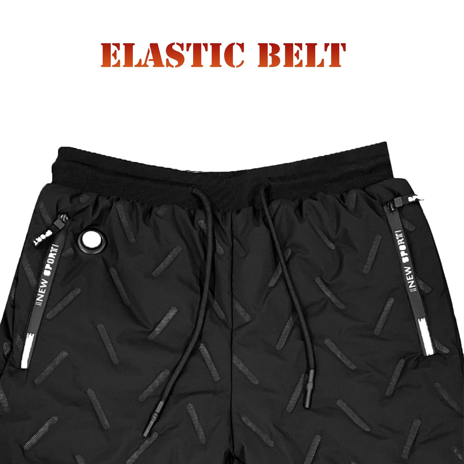 Pantalones térmicos con Bolsillo con Cremallera, Forro Polar, Resistentes al Viento, Impermeables, para esquí y Senderismo, sin batería.
