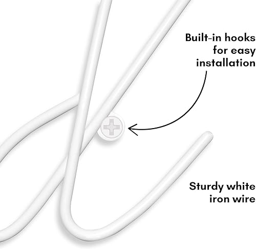 Vista 28 de Americanflat Decoración de pared de 14 x 10.5 pulgadas, decoración de pared de metal de anclaje para dormitorio, decoración moderna de pared