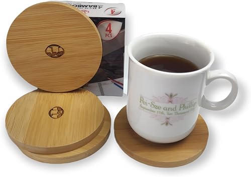 Miniatura 7 de Juego de alfombrillas de salvamanteles de bambú 100 % natural, almohadillas de madera de cocina, resistentes al calor para platos calientes, ollas,