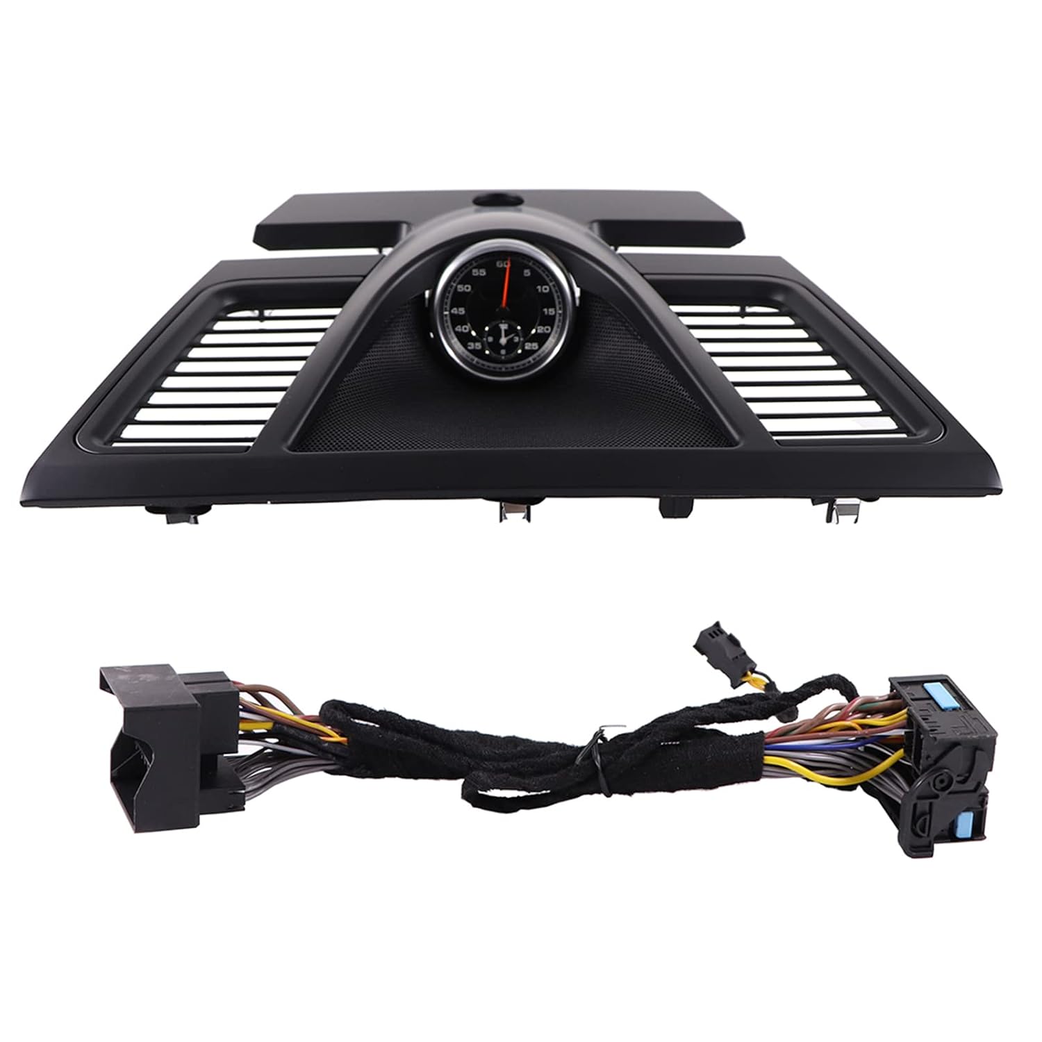 Sport Chrono Stopwatch Mounted Dashboard for Porsche Panamera 970 2010-2016, Black Panel and Black Clock