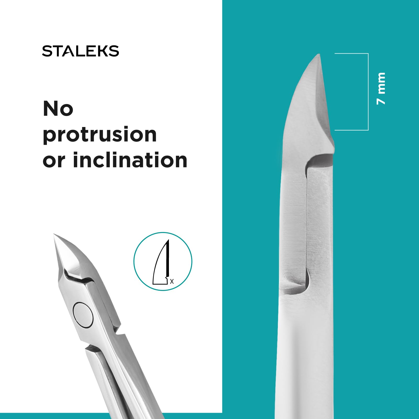 STALEKS Pince pour ongles d'orteils PODO 21 (7 mm)