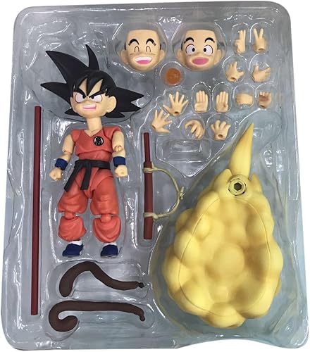 Miniatura 5 de Lxyisl Goku Action Figure,S.H.Figuarts Super Saiyan Goku Figure Statue Figurine,Collection Decoration Model Exquisite Birthday Gift